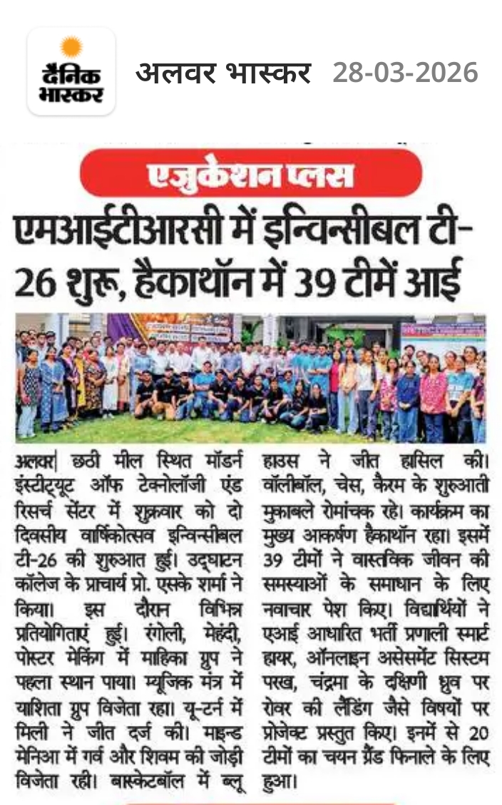 MITRC Engineering College, Alwar, Rajasthan